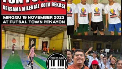 Terinspirasi dari Sosok Ganjar Pranowo, Relawan orGan Muda Menyelenggarakan Kompetisi Futsal Pemuda Se Kota Bekasi